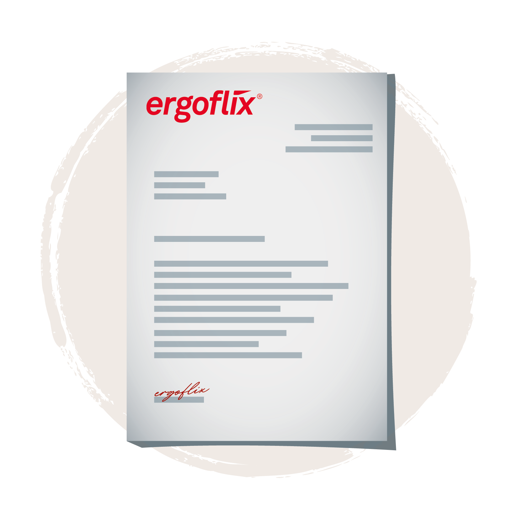 ergoflix  Icon Dokumente Guide Betriebsanleitungen