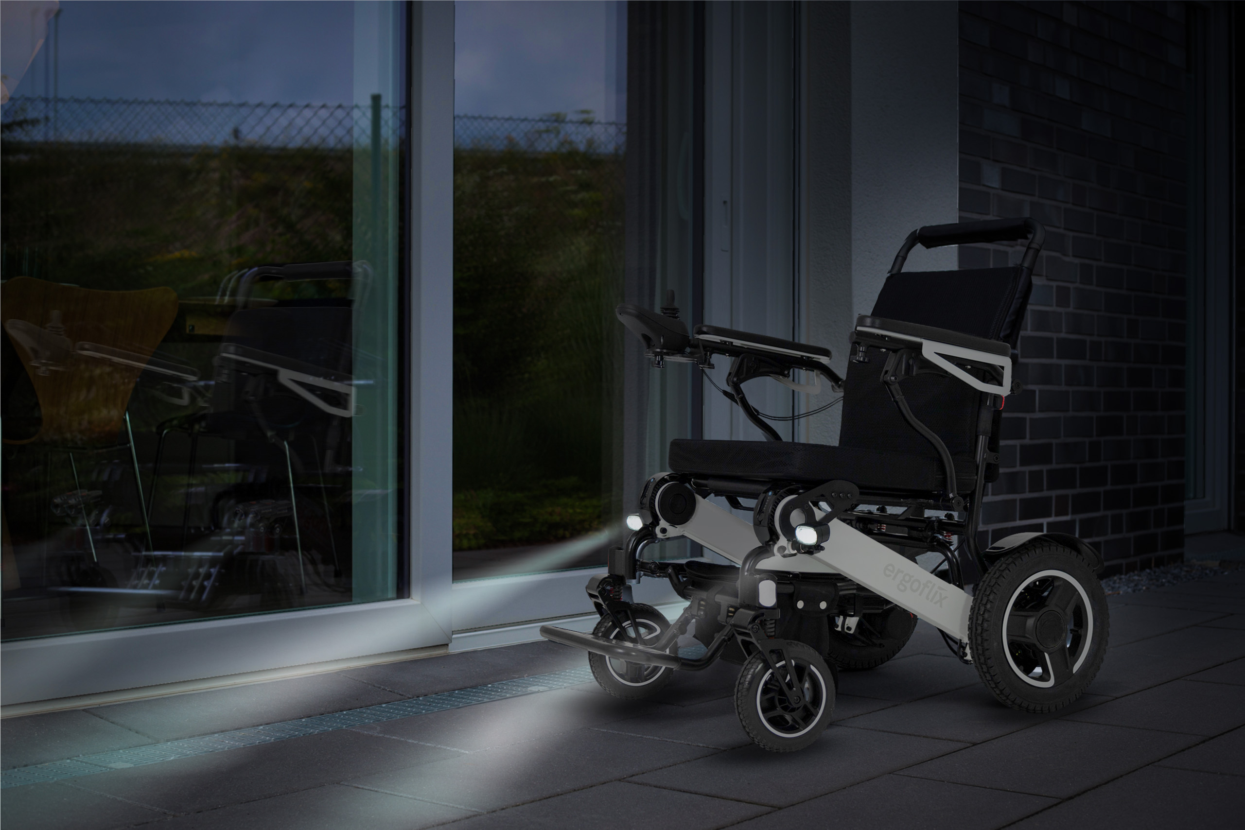 eclairage fauteuil roulant électrique