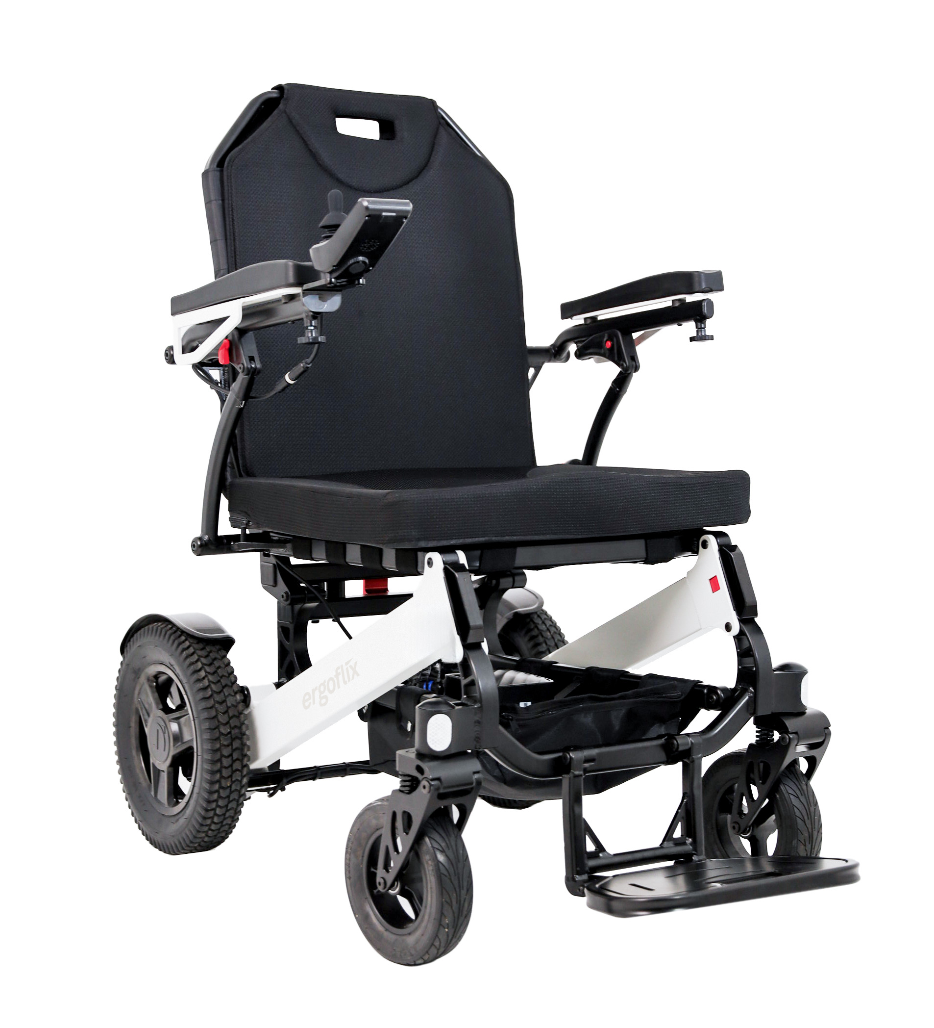 ergoflix heavy unique fauteuil roulant électrique pliable bariatrique 250 kg
