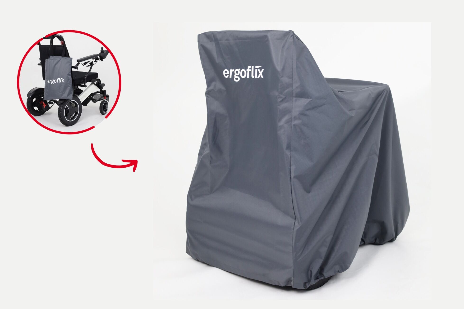 bâche de protection fauteuil roulant électrique ergoflix