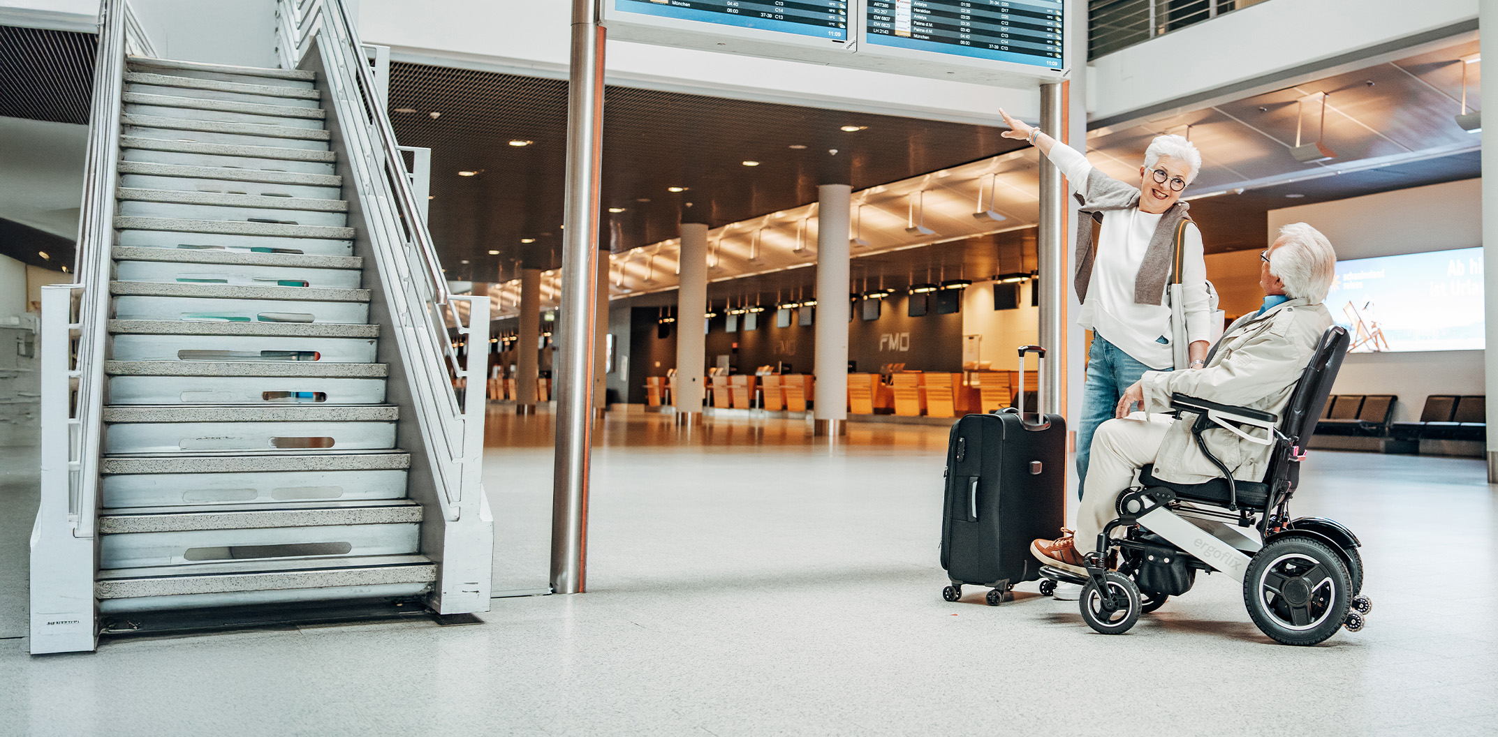 Voyager en avion avec un fauteuil roulant